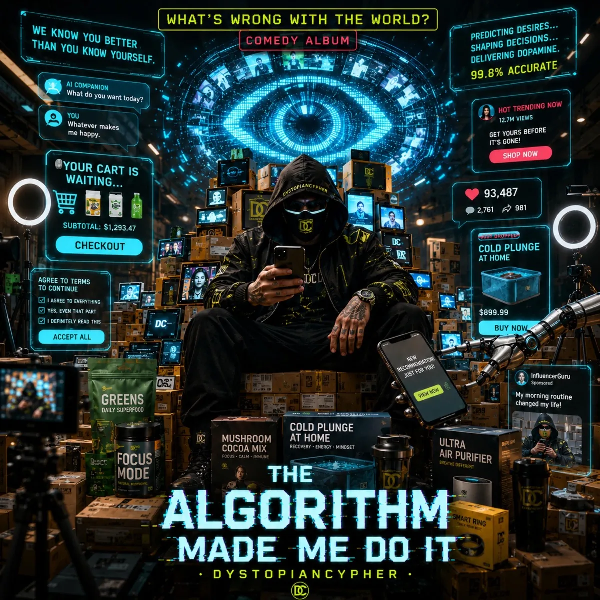 THE ALGORITHM MADE ME DO IT official single artwork